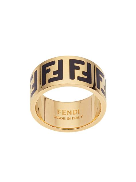 fendi ring dames goud|Shop Women's Designer Gold finish Rings .